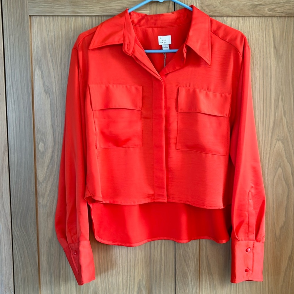 NWT A New Day long Sleeve Top Size M